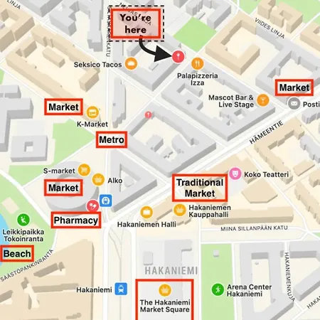 Fully Equipped - Prime Location & Transport Connections Helsinki